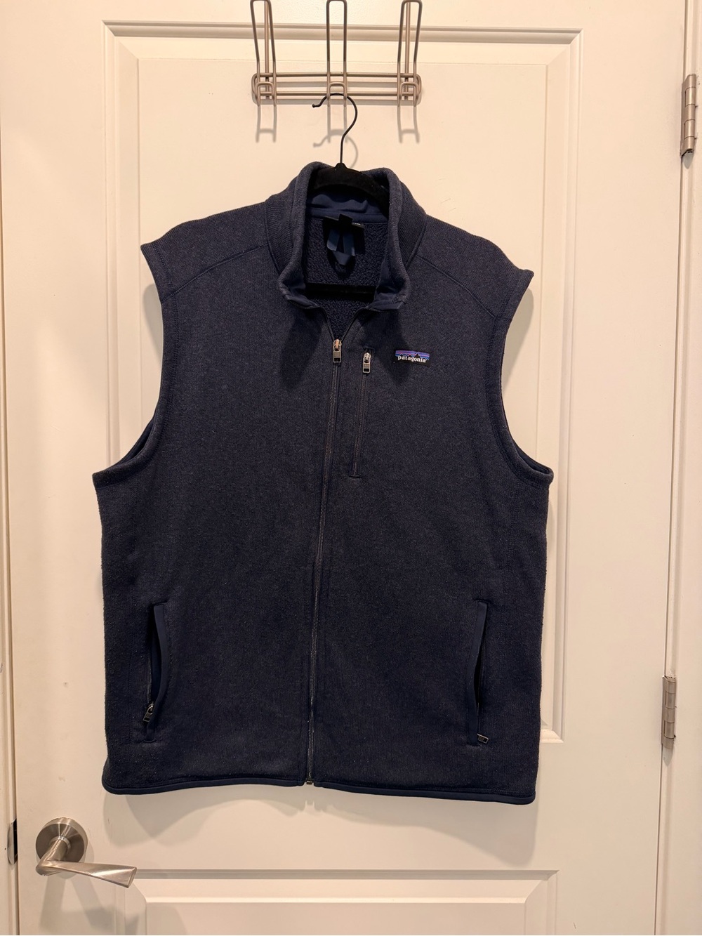Patagonia Better Sweater Vest Navy Blue Fleece Full
Zip Size XL